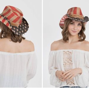Genuine Bullhide‎ U. S. Flag Hat. Size M